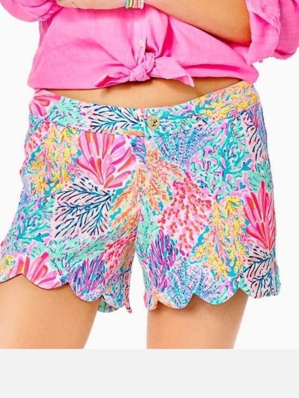 Lilly Pulitzer Buttercup Knit Shorts In Multi Splashdance Print